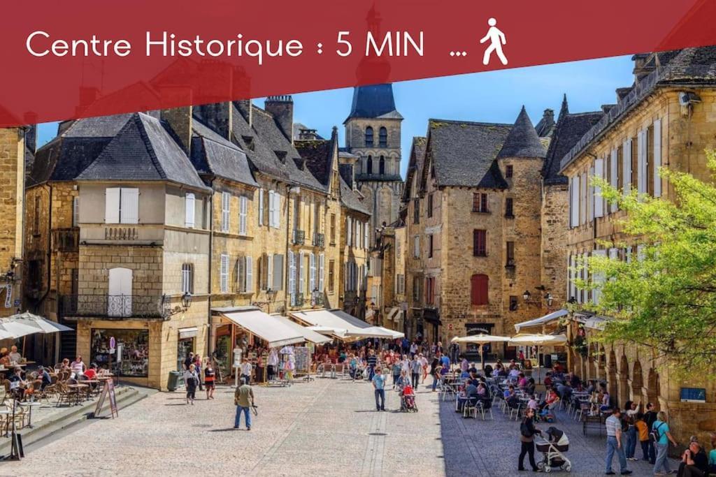 Le Spicy 2 Minutes Centre Historique Parking Appartement Sarlat-la-Canéda Buitenkant foto